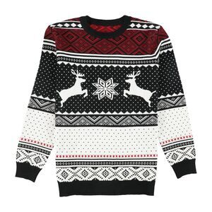 Yesfashion Mens Reindeer Pullover Sweater, NWT